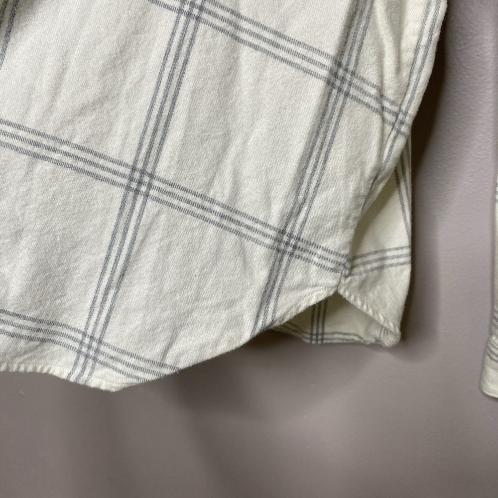 Marine Layer Women Size XL Flannel Monterey Button Up Shirt Organic Cotton - Picture 6 of 13